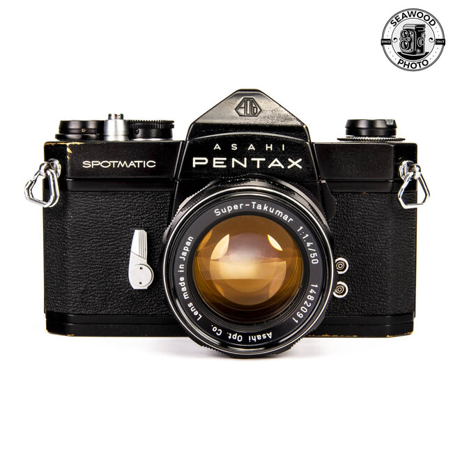 Pentax SP Spotmatic (Black) w/  Super Takumar 50mm 1.4 (No meter)