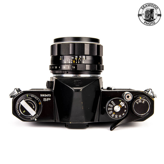 Pentax SP Spotmatic (Black) w/  Super Takumar 50mm 1.4 (No meter)