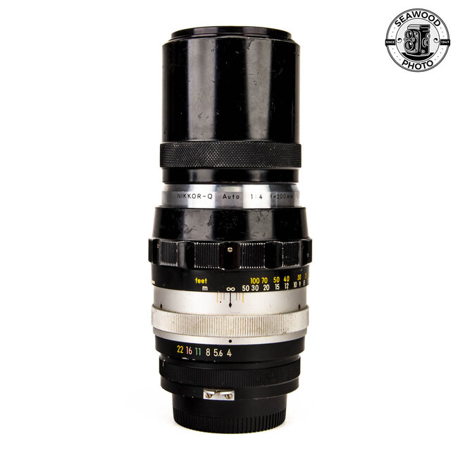 Nikkor-Q Auto 200mm f/4 Telephoto NON AI Lens AS-IS
