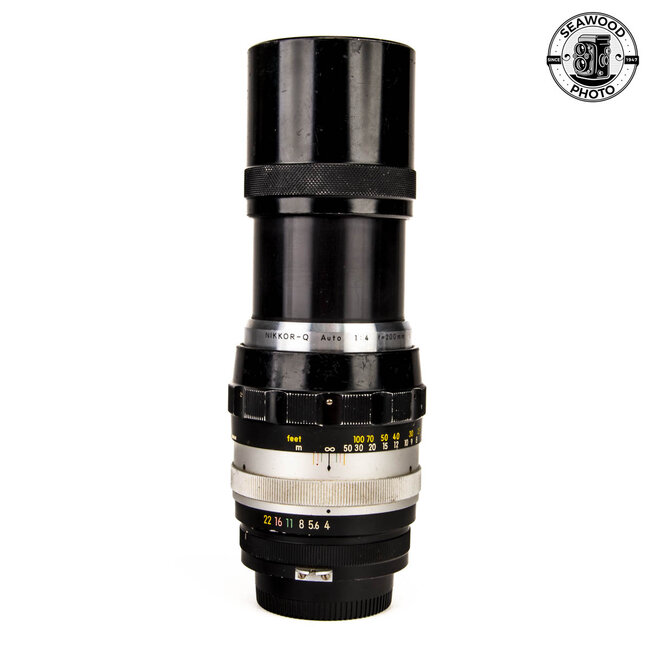 Nikkor-Q Auto 200mm f/4 Telephoto NON AI Lens AS-IS