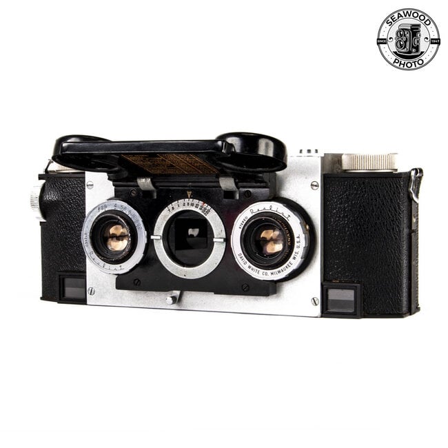 Stereo Realist 2.8 3D Camera w/Steinheil Redufocus Wide Lens Set GOOD