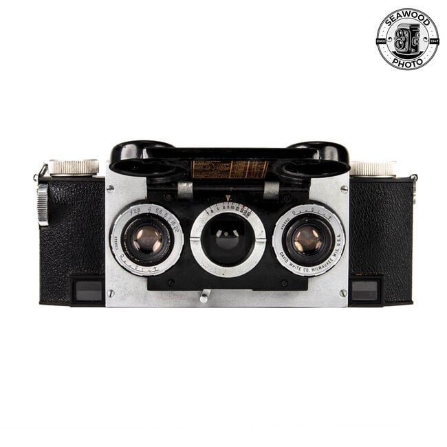 Stereo Realist 2.8 3D Camera w/Steinheil Redufocus Wide Lens Set GOOD