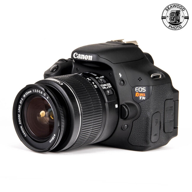 Canon T3i 18MP w/18-55 f/3.5-5.6-570 shutter count EXCELLENT