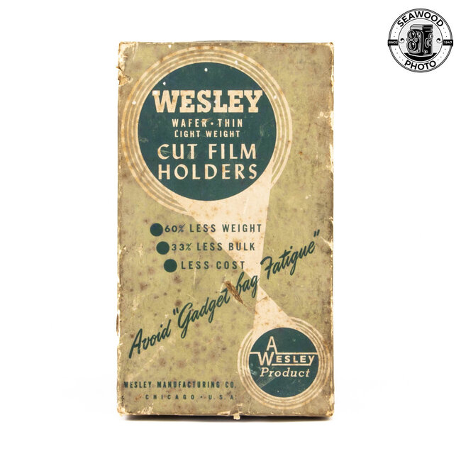 Wesley 2-1/4 x 3-1/4" Cut Film Holder w/12 Inserts EXCELLENT