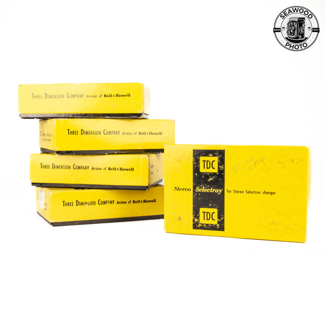 TDC Stereo Selectray 3D Slide Trays , Set of 5 with Transparencies