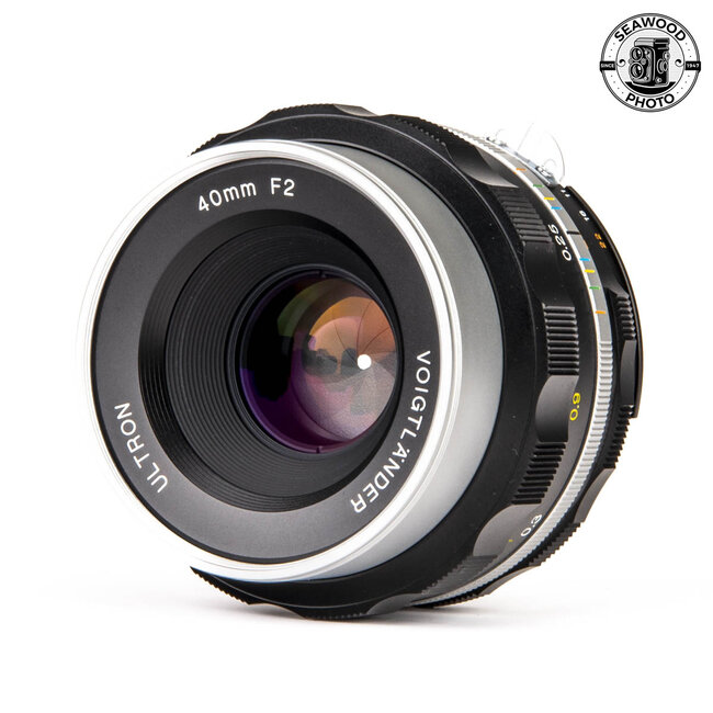 Voigtlander Ultron 40mm f/2 Nikon F EXCELLENT