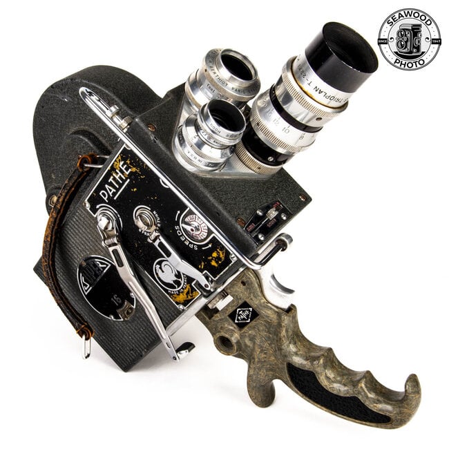 Pathe Super 16 Cine Camera w/ 3 Lenses AS-IS