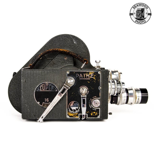 Pathe Super 16 Cine Camera w/ 3 Lenses AS-IS