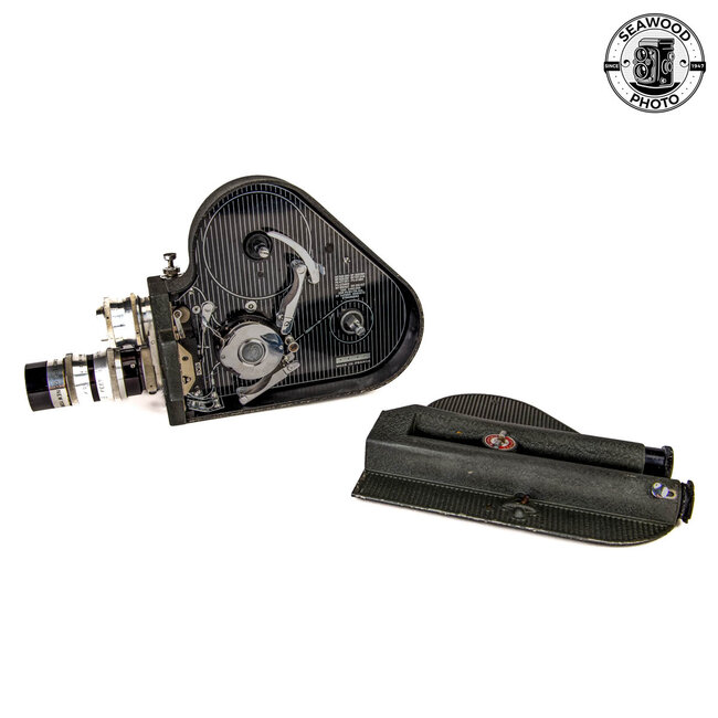 Pathe Super 16 Cine Camera w/ 3 Lenses AS-IS
