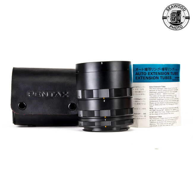 Pentax 6x7 Extension Tube Set #1,2,3 EXCELLENT