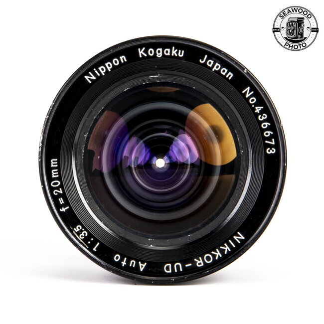 Nikon Nikkor-UD 20mm f/3.5 Non-AI with HN-9 Shade GOOD