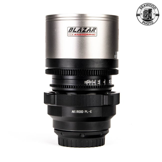 Blazar Remus 45mm T2 1.5x Anamorphic PL mount w/ E adapter EXCELLENT