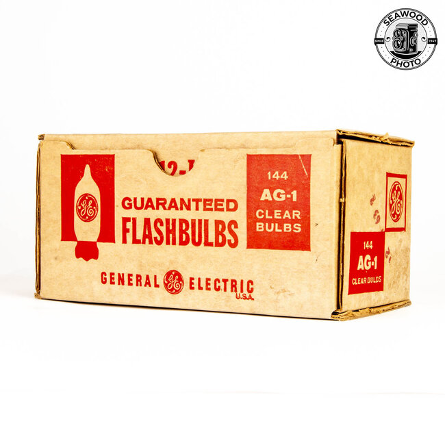 144 (2-Dozen) GE AG1 Clear Flashbulbs