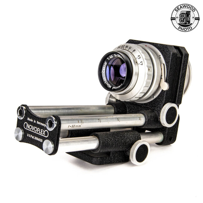 Novoflex Bellows with Cassar 105mm f/4.5 for Exakta GOOD+