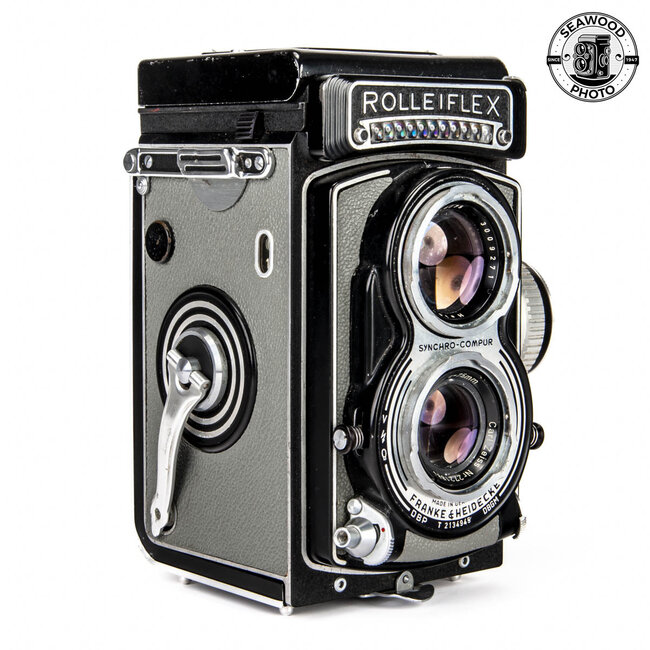 Rolleiflex T Grey w/Zeiss 75mm f/3.5 Tessar GOOD