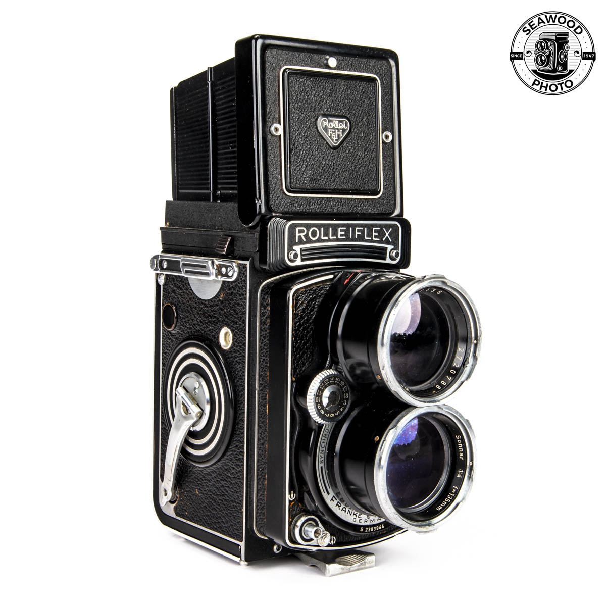 Rolleiflex Tele-Rollei w/Zeiss 135mm f/4 Sonnar Lens GOOD