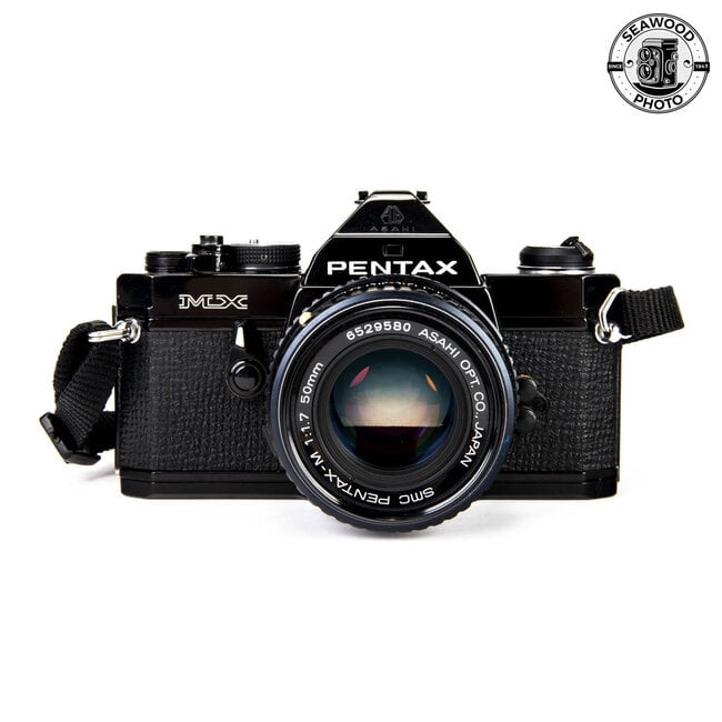 Pentax MX Black w/ SMC Pentax-M 50mm F/1.7 GOOD