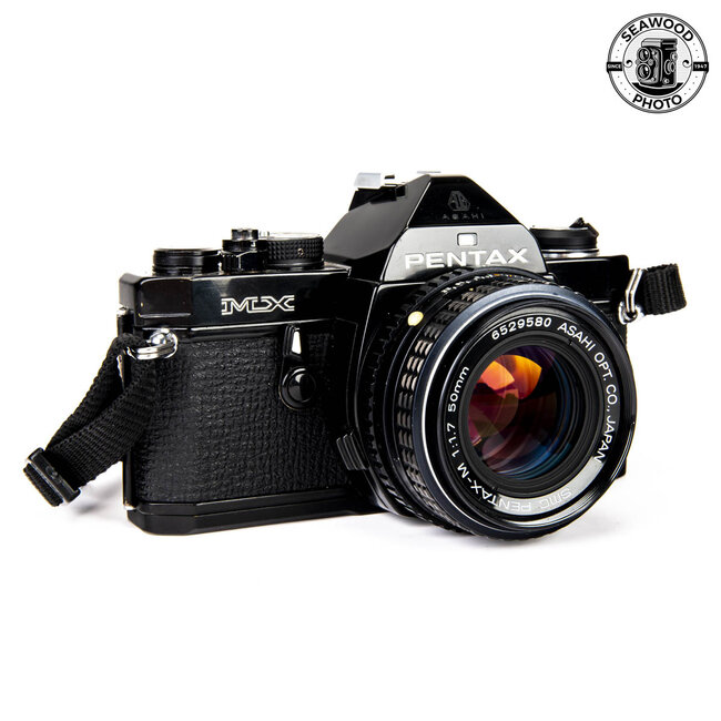 Pentax MX Black w/ SMC Pentax-M 50mm F/1.7 GOOD
