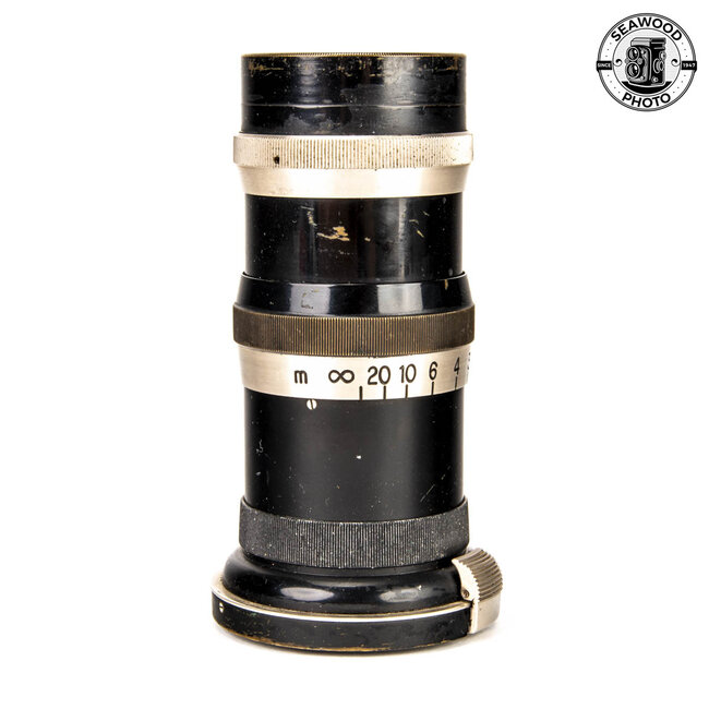 Zeiss 135mm f/4 Sonnar for Contax Rangefinder Black/Nickel GOOD-