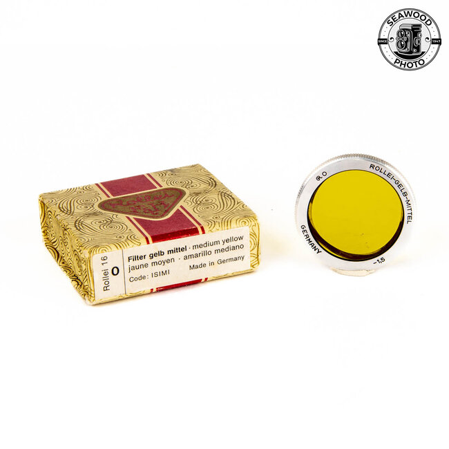 Rollei Bayonet 0 Gelb Mittel Yellow Filter for Rollei 16 Subminiature Camera
