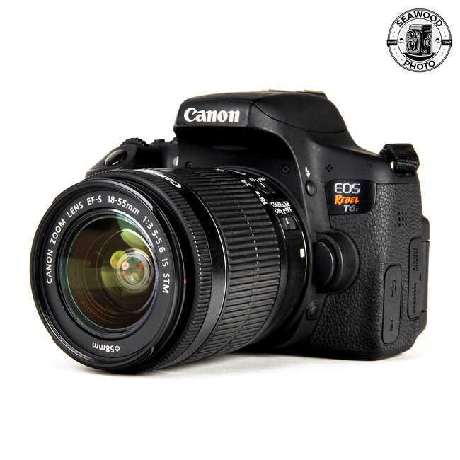 Canon Rebel T6i 24MP w/ 18-55 f/3.5-5.6 GOOD+