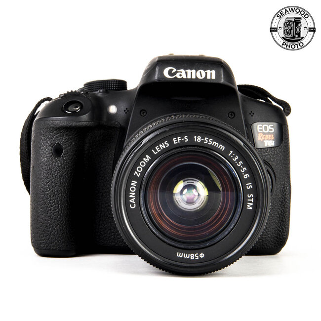 Canon Rebel T6i 24MP w/ 18-55 f/3.5-5.6 GOOD+