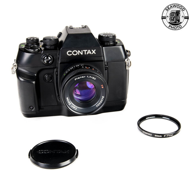 Contax AX w/ Zeiss Planar 50mm f/1.7 T* GOOD