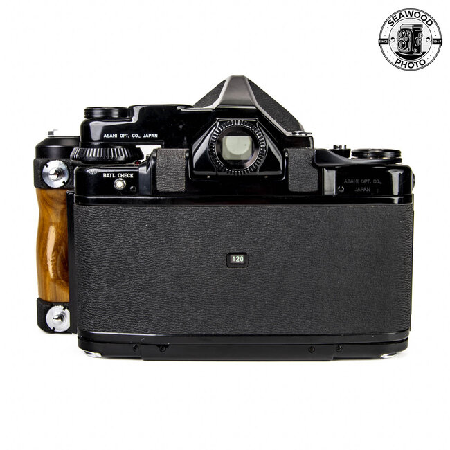 Pentax 67 Camera Kit w/ 55mm f/3.5, TTL Prism, & Grip GOOD