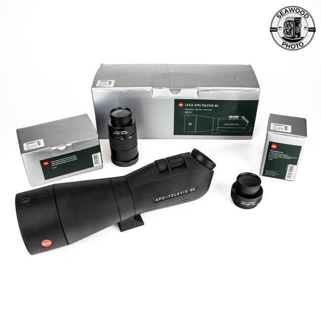Leica APO-Televid 82 Spotting Scope w/ 25-50x WW Aspheric Eyepiece + Leica 1.8x Extender EXCELLENT