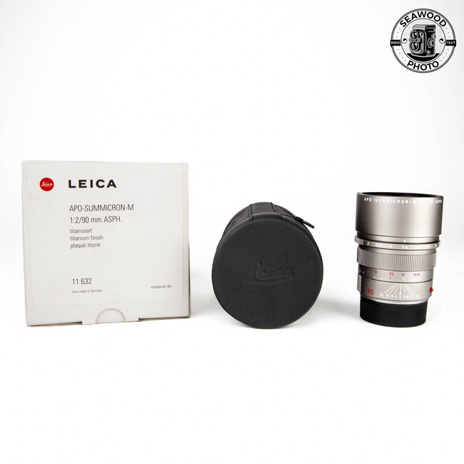 Leica 90mm F2 APO-Summicron M Titanium 11632 GOOD+