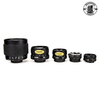 Pentax Pentax Auto 110 Lens Set 5 Lenses GOOD-