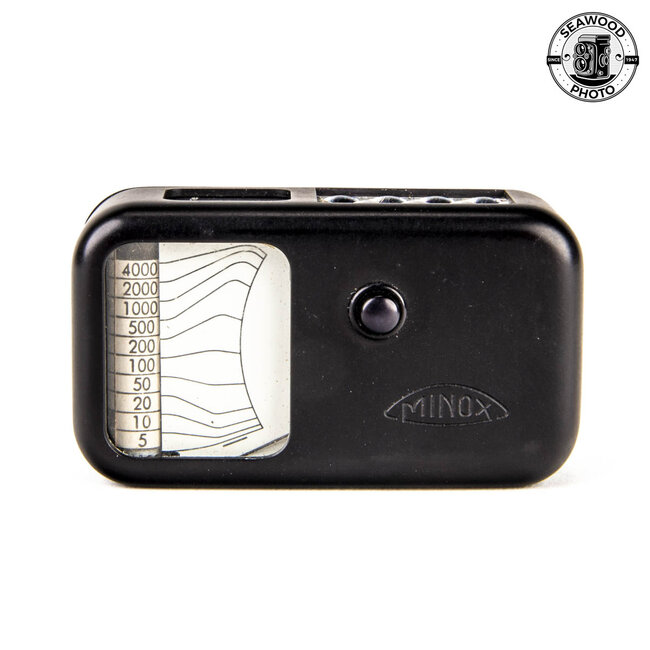 Minox Light Meter Rare Black Finish w/Case and Chain AS-IS