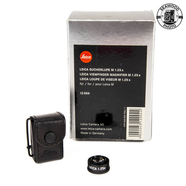 Leica 12004 viewfinder magnifier M 1.25x with case EXCELLENT