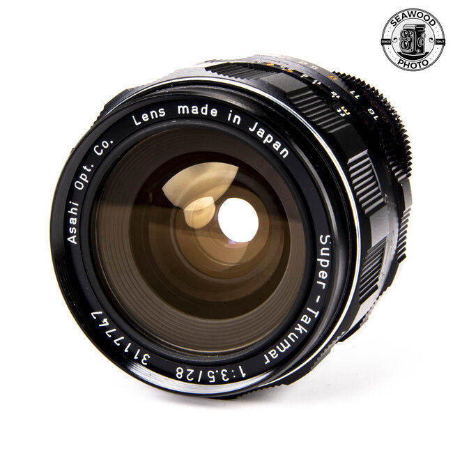 PENTAX Super Takumar 28mm F/3.5 Wide Angle Lens M42 GOOD+