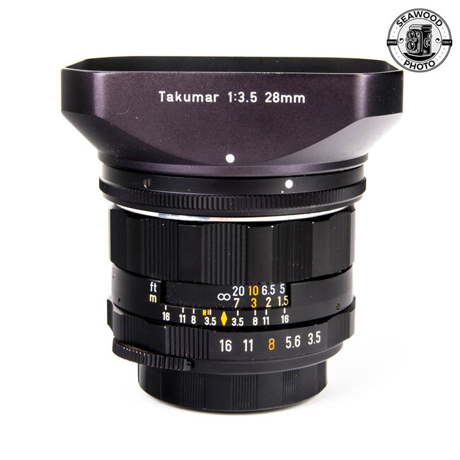 PENTAX Super Takumar 28mm F/3.5 Wide Angle Lens M42 GOOD+