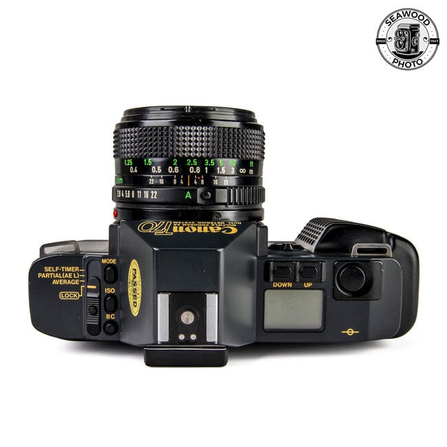 Canon T 70 w/28mm f/2.8 GOOD+