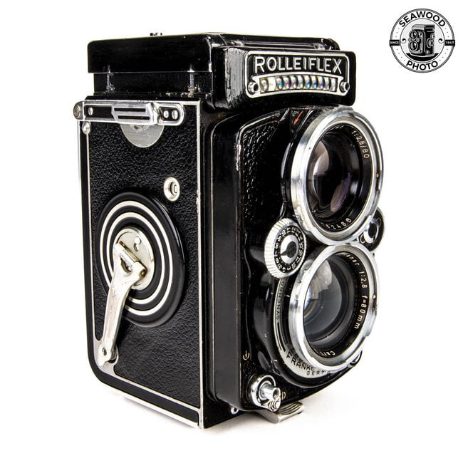Rolleiflex 2.8E (1957) TLR w/Zeiss 80mm f/2.8 Planar Lens. GOOD