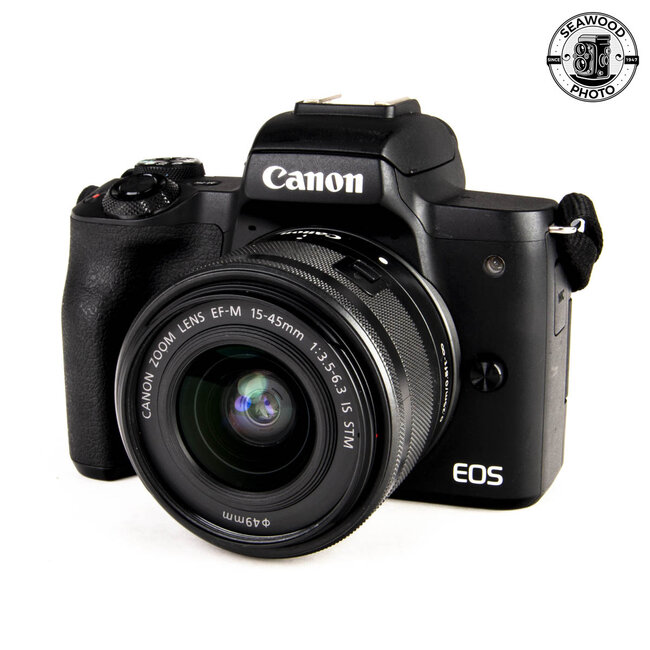 Canon EOS M50 Mark II 24.1 MP w/15-45mm f/3.5-6.3 EXCELLENT