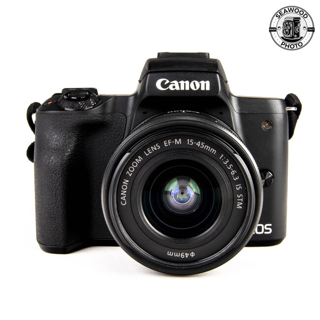 Canon EOS M50 Mark II 24.1 MP w/15-45mm f/3.5-6.3 EXCELLENT