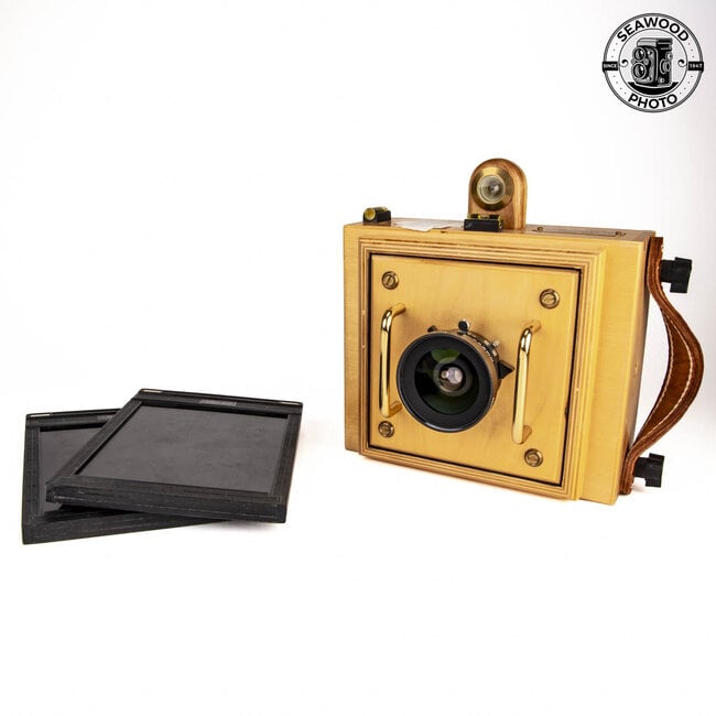 Zia Wooden Cameras “The Hobo” 5x7 Handheld Camera w/ Nikon 90mm f8 GOOD