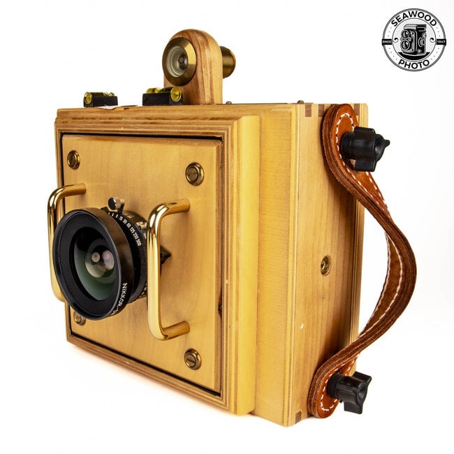 Zia Wooden Cameras “The Hobo” 5x7 Handheld Camera w/ Nikon 90mm f8 GOOD