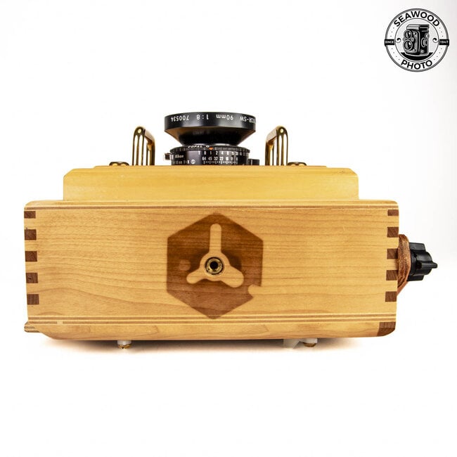 Zia Wooden Cameras “The Hobo” 5x7 Handheld Camera w/ Nikon 90mm f8 GOOD