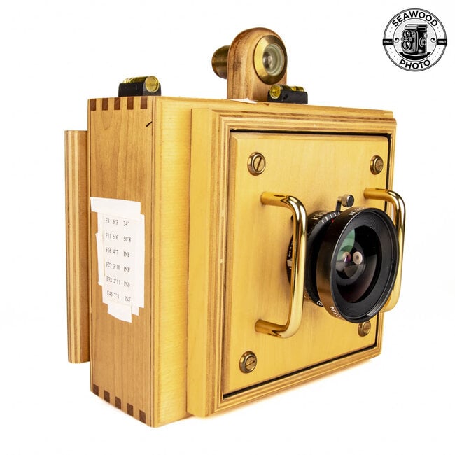Zia Wooden Cameras “The Hobo” 5x7 Handheld Camera w/ Nikon 90mm f8 GOOD