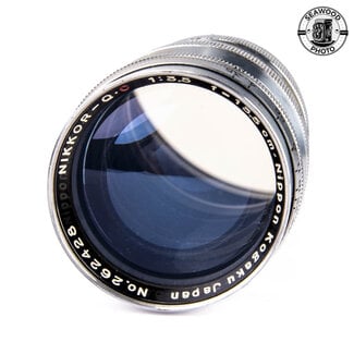 Nikon Nikon Nikkor Q C 135mm f/3.5 Rangefinder Lens Fits Leica M39 GOOD-