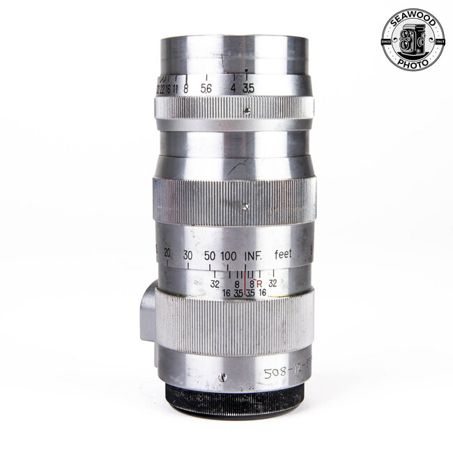 Nikon Nikkor Q C 135mm f/3.5 Rangefinder Lens Fits Leica M39 GOOD-