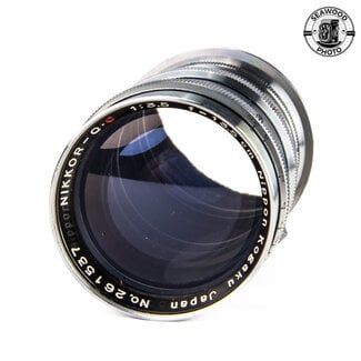Nikon Nikon Nikkor Q C 135mm f/3.5 Lens Fits Contax and Nikon Rangefinder Cameras GOOD