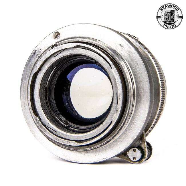 Zeiss 50mm f/2 Sonnar Red-T Wartime in Leica M39 Mount GOOD-