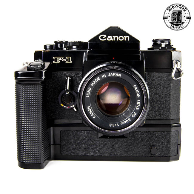 Canon F-1, 50mm F/1.8 and Power-winder F GOOD