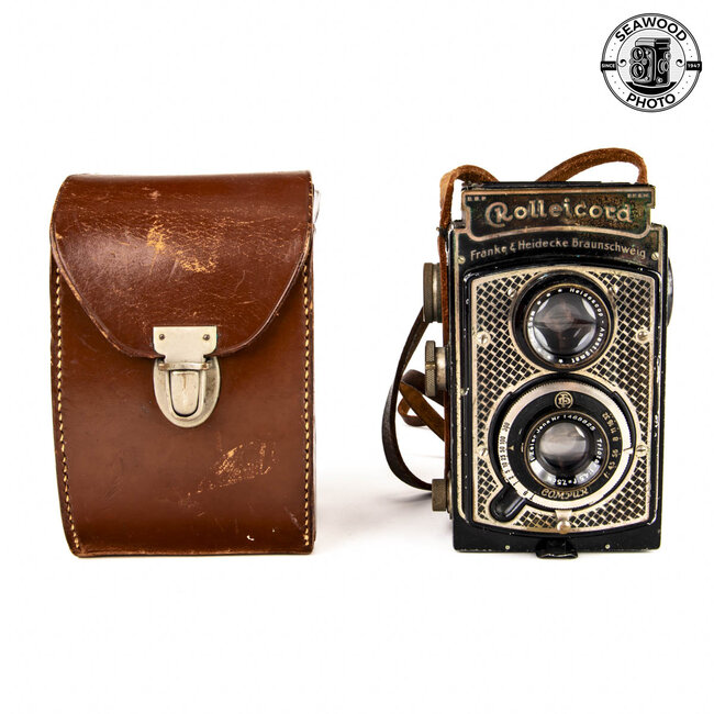 Rolleicord 1 (1933) Art Deco w/Zeiss 75mm Triotar GOOD-