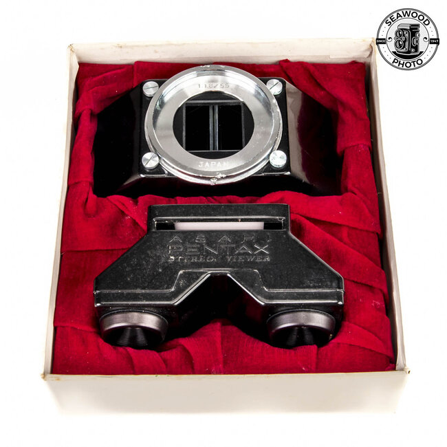 Asahi Pentax Stereo Adapter Set, 55mm f1.8 Lens Attachment and Viewer GOOD